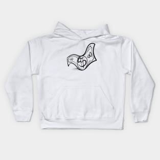 Dope hundred dollar bill illustration Kids Hoodie